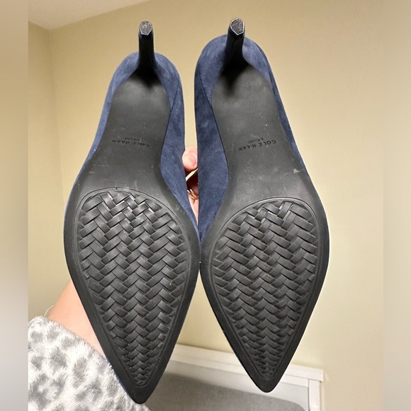 Cole Haan The Go-To Park Pump β Navy Blue Suede (Size US 8) - Picture 8 of 13